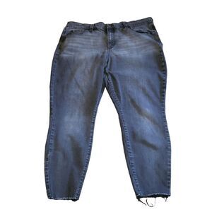 A Beautiful Soul Stark Charcoal Grey Denim Sz‎ 16 Straight Leg Jeans Women